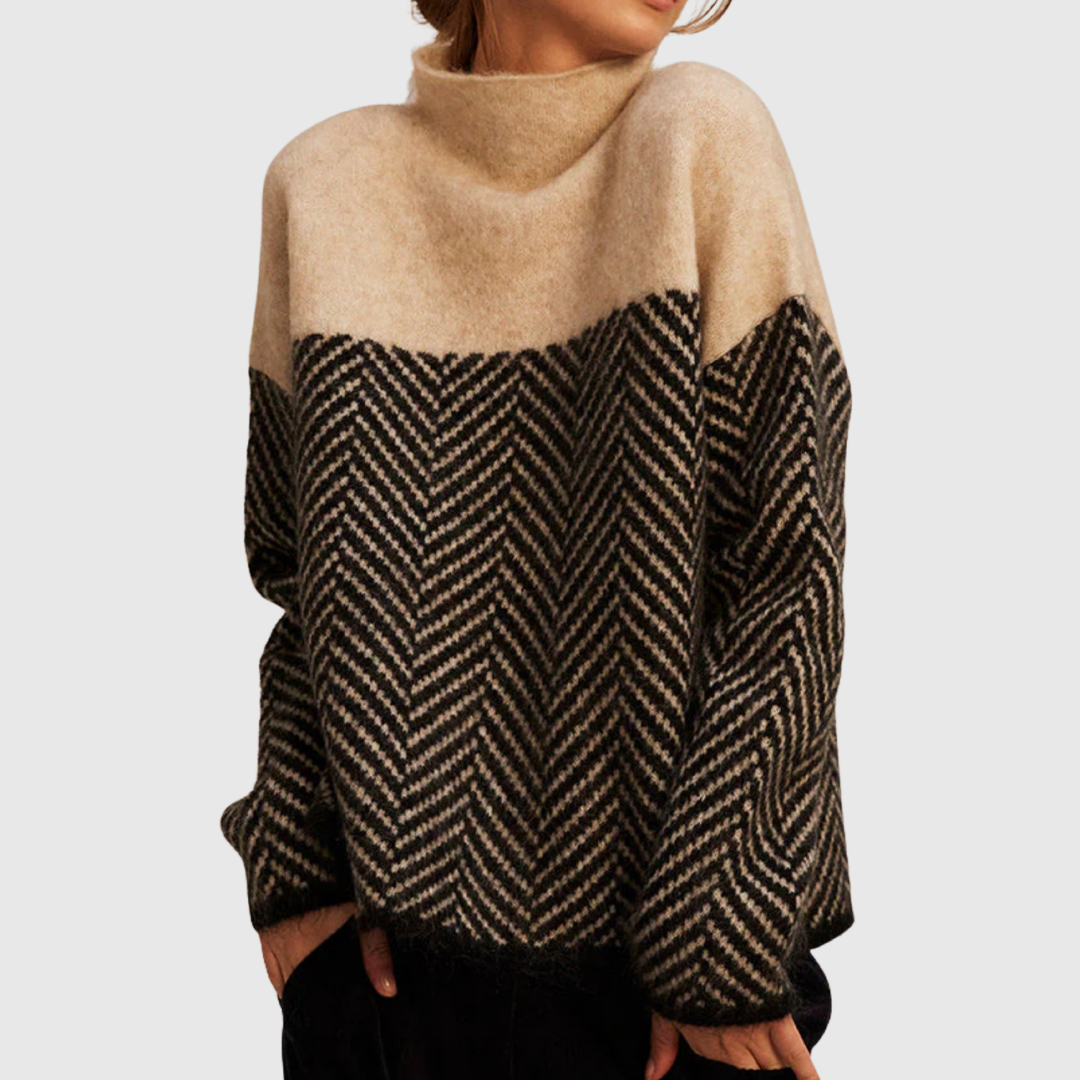 Norah — Pull en Coton à Col Montant