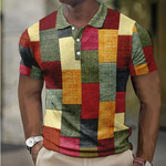 PATCHWORK POLO SHIRT FOR MEN