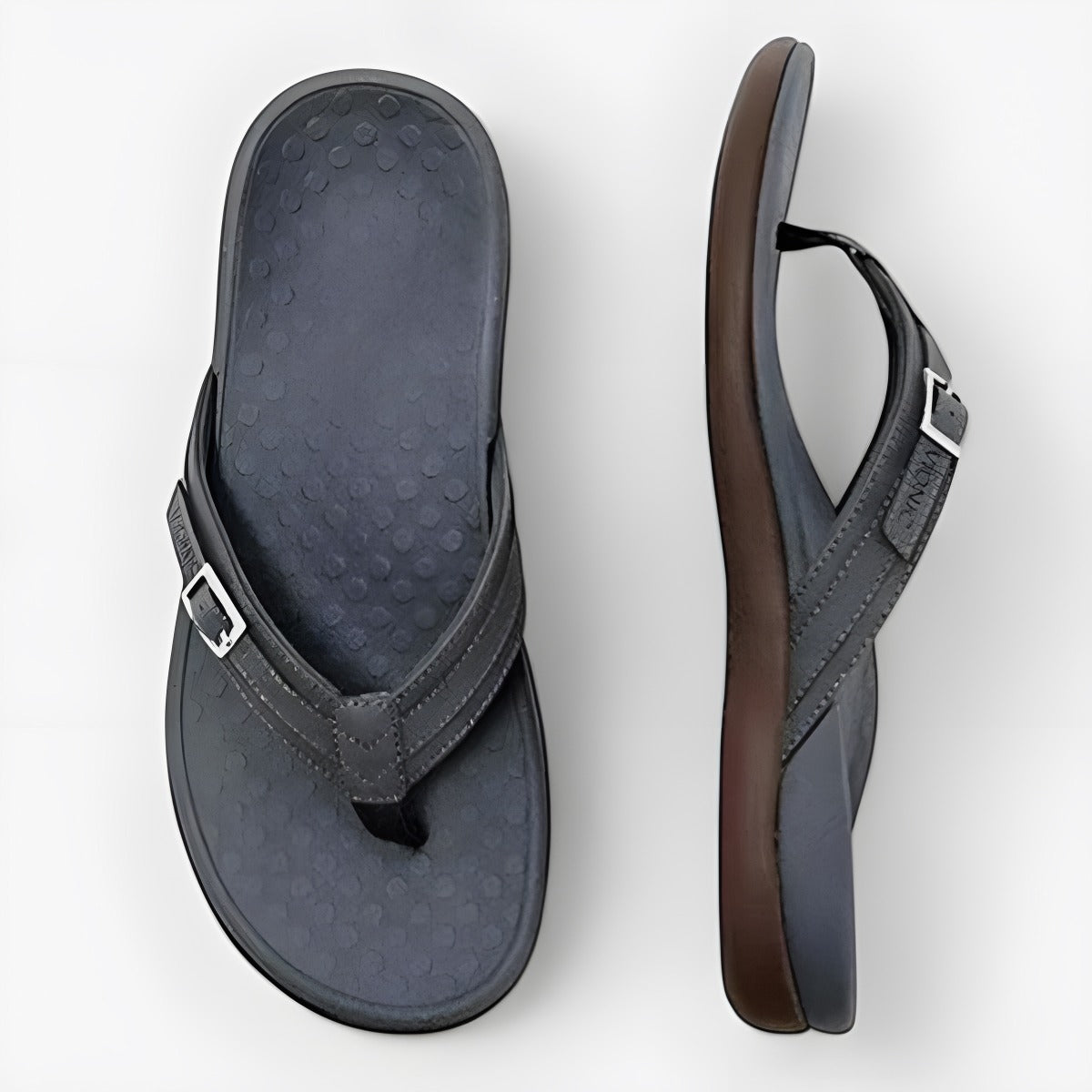 Charline | Tongs femme légères et plates Noir