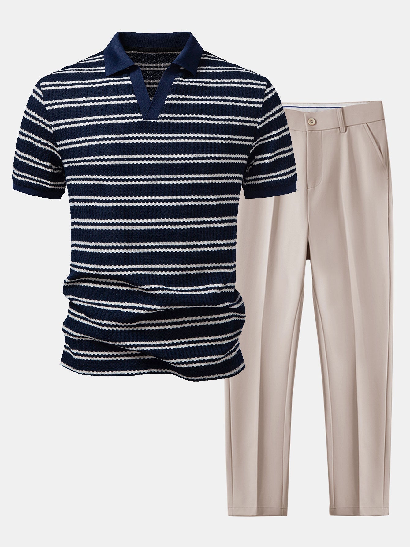 Navy & Beige / S