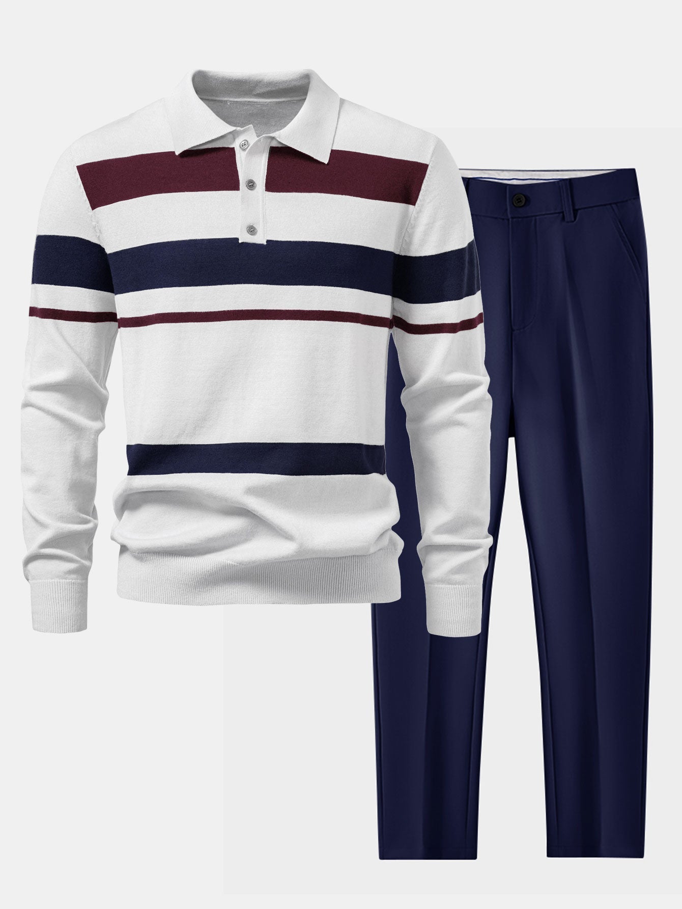 White & Navy / XS