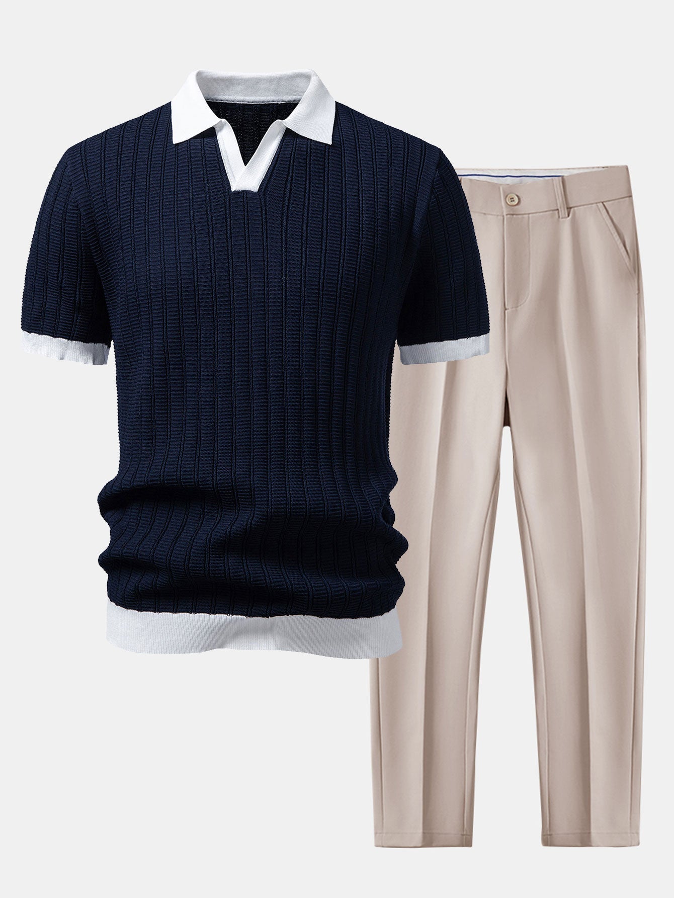 Navy & Beige / XS