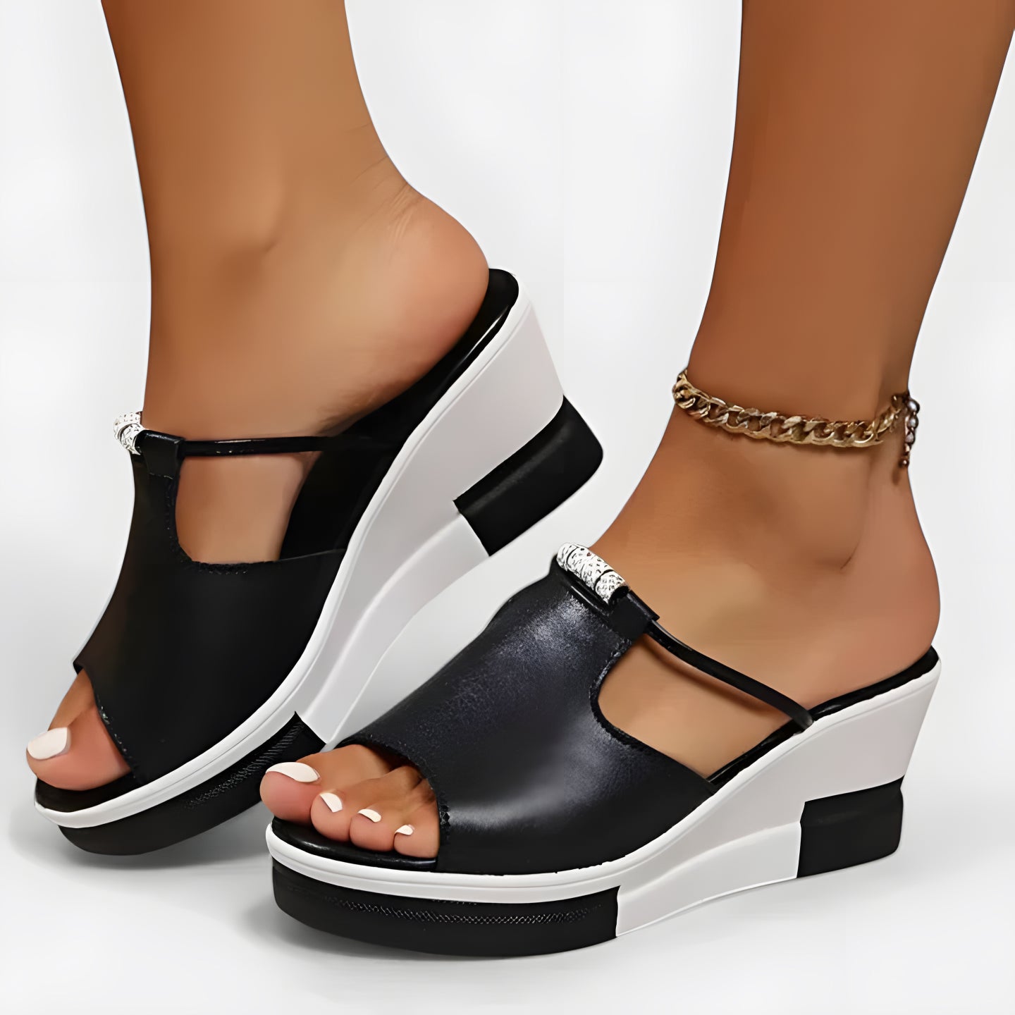 Isola | Sandales orthopédiques femme chic Noir