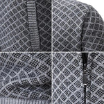 WAFFLE ZIP CARDIGAN FOR MEN