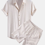 Ensemble — chemise en lin et viscose & short à cordon