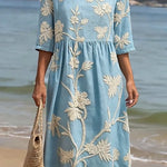 Héloïse - Robe femme décontractée à motifs floraux.