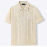 SLEEK TEXTURED POLO SHIRT FOR MEN