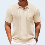 SLEEK TEXTURED POLO SHIRT FOR MEN