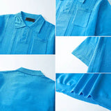 SLEEK TEXTURED POLO SHIRT FOR MEN