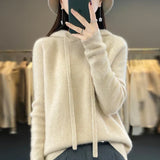 Laure | Pull à capuche en maille douce