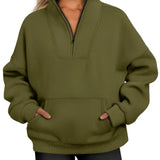 Carole | Sweat zippé à col montant