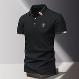 CONTRAST COLLAR POLO FOR MEN