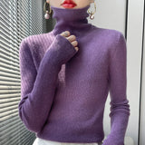 Pauline | Pull à col roulé en maille fine