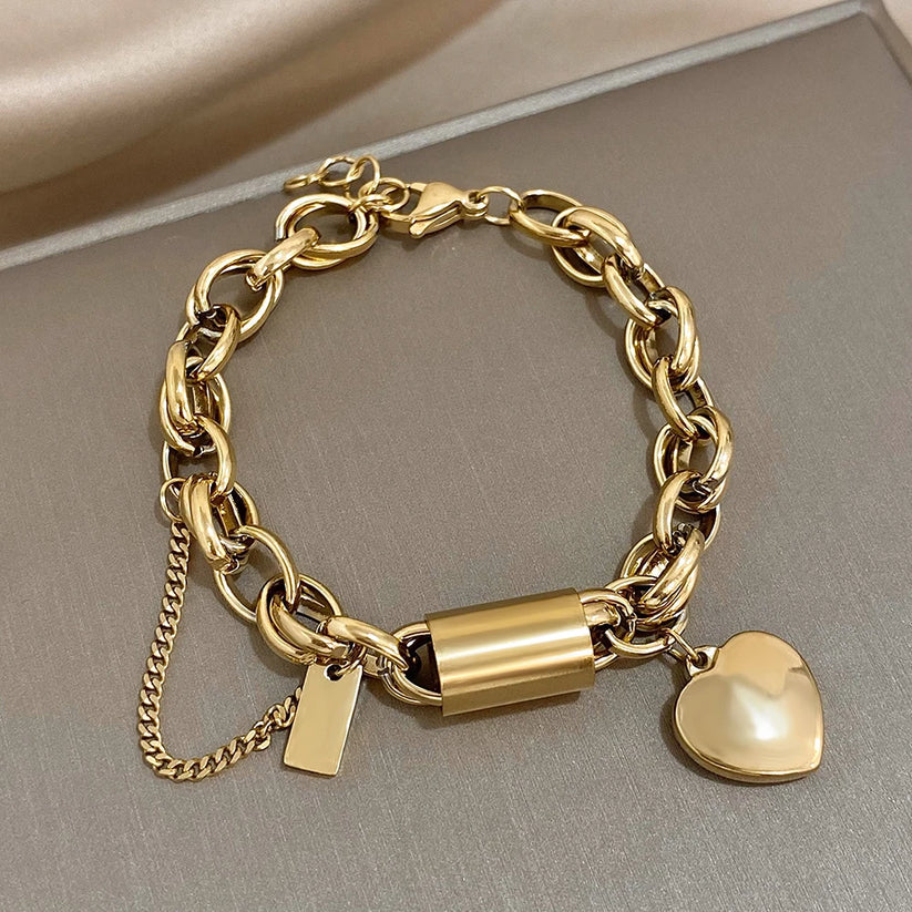Bracelet maille épaisse confort