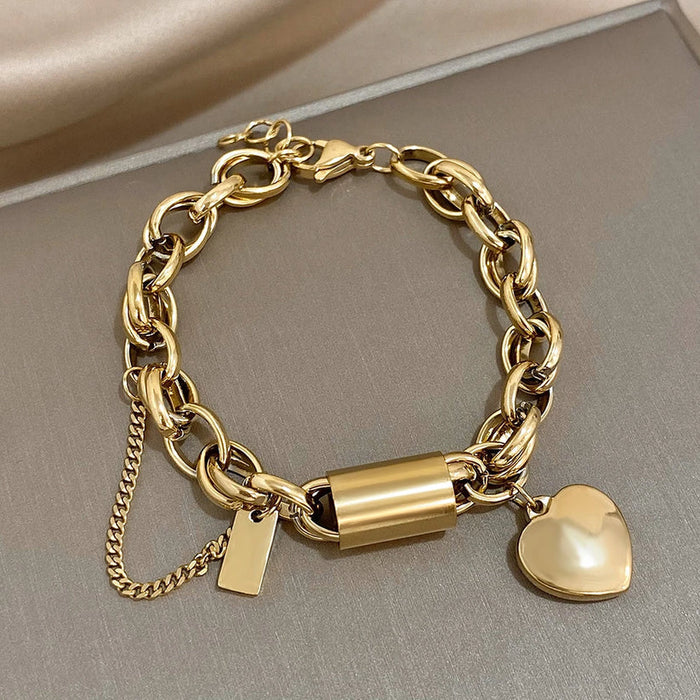 Bracelet maille épaisse confort