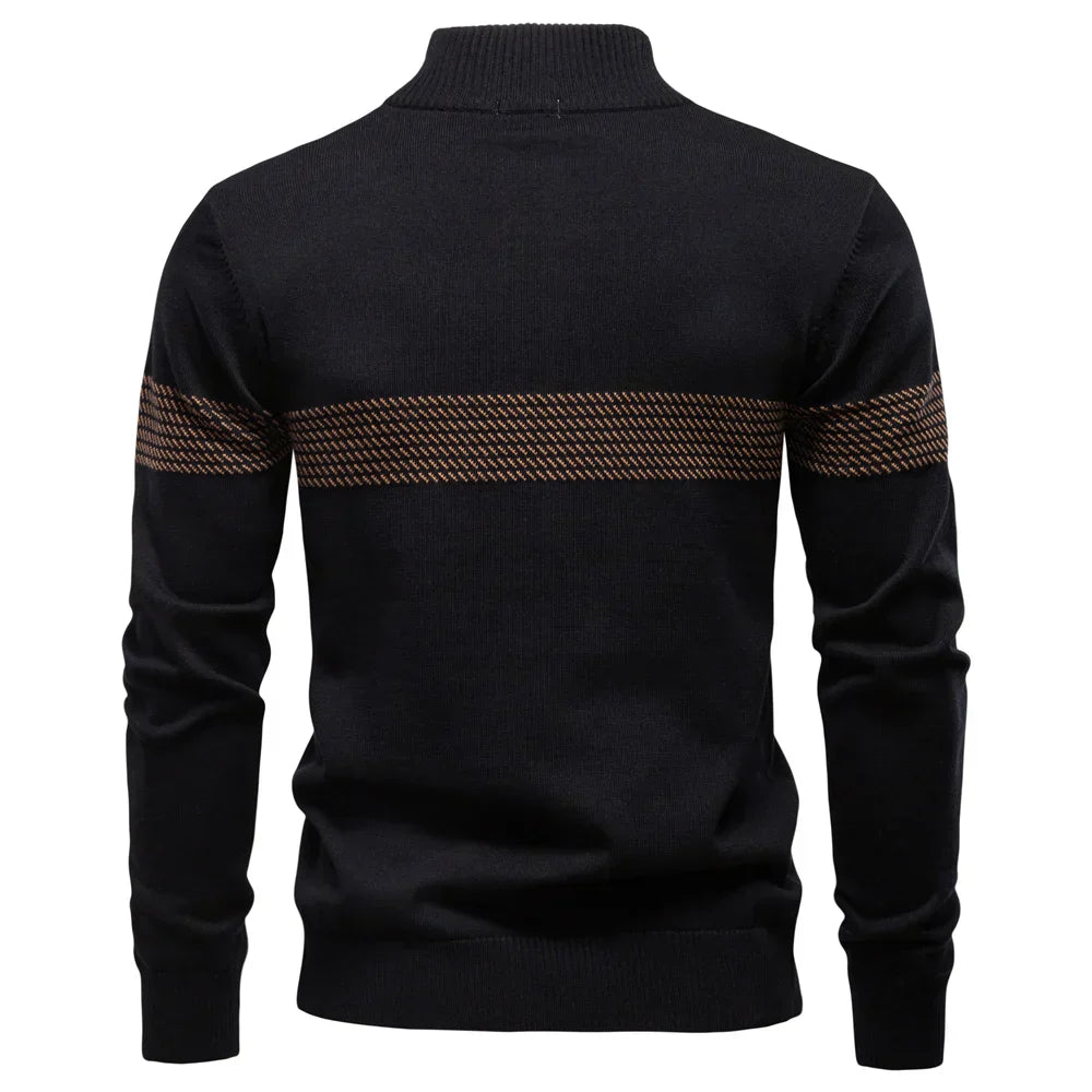 CLASSIC HALF-ZIP KNIT PULLOVER FOR MEN