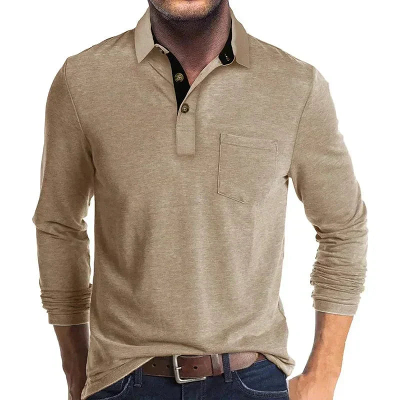 CLASSIC LONG SLEEVE POLO FOR MEN