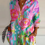 Astrid | Blouse à motifs colorés