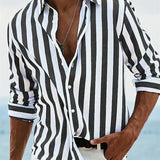 STRIPED SUMMER SHIRT FOR MEN