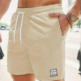 CORDUROY DRAWSTRING SHORTS FOR MEN