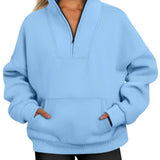 Carole | Sweat zippé à col montant