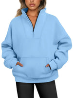 Carole | Sweat zippé à col montant