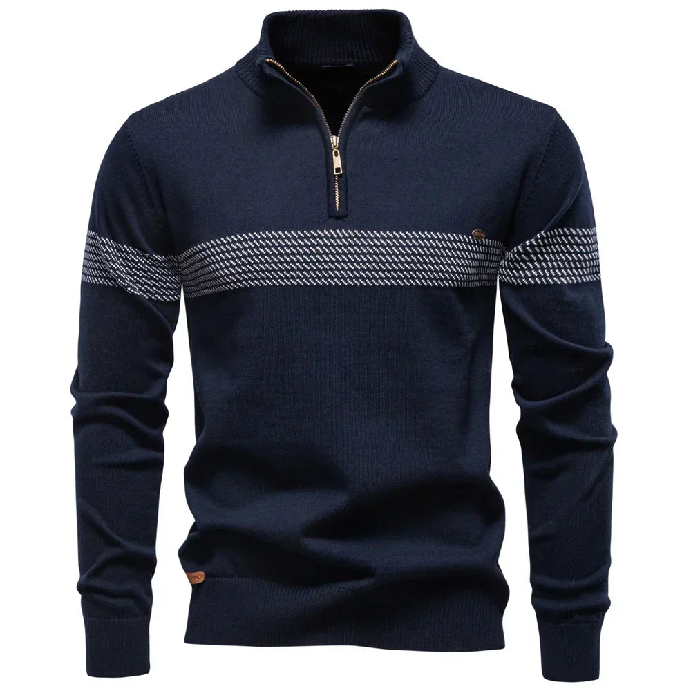 CLASSIC HALF-ZIP KNIT PULLOVER FOR MEN