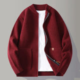 RIBBED KNIT JACKET FOR MEN
