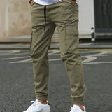 SLIM CARGO TROUSERS FOR MEN