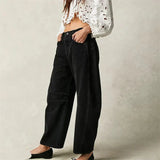 Yvonne | Jean taille haute coupe tonneau