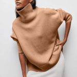 Évelyne | Pull classique à col roulé
