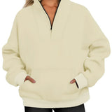 Carole | Sweat zippé à col montant