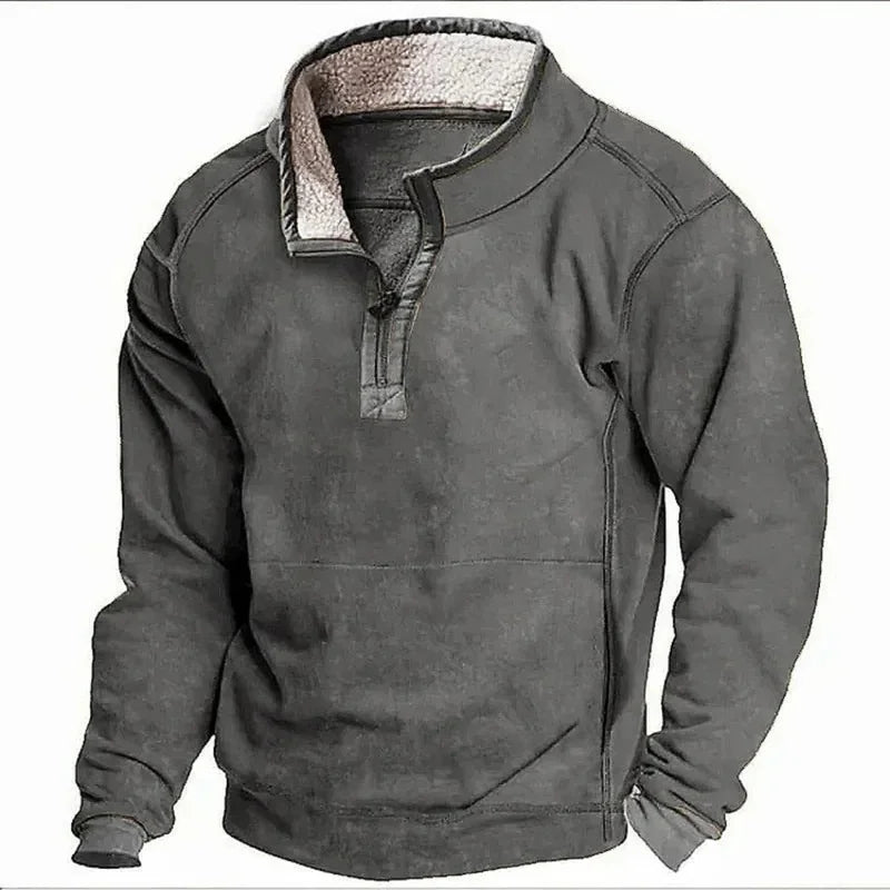 COZY WINTER ZIP PULLOVER FOR MEN