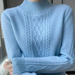 Jeannine | Pull torsadé à col montant