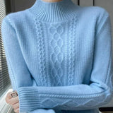 Jeannine | Pull torsadé à col montant