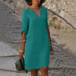 Émeline | Robe à col V à la coupe flatteuse