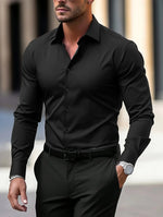 ELASTIC BUSINESS SHIRT FOR MEN