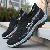 MESH SLIP-ON SNEAKERS FOR MEN