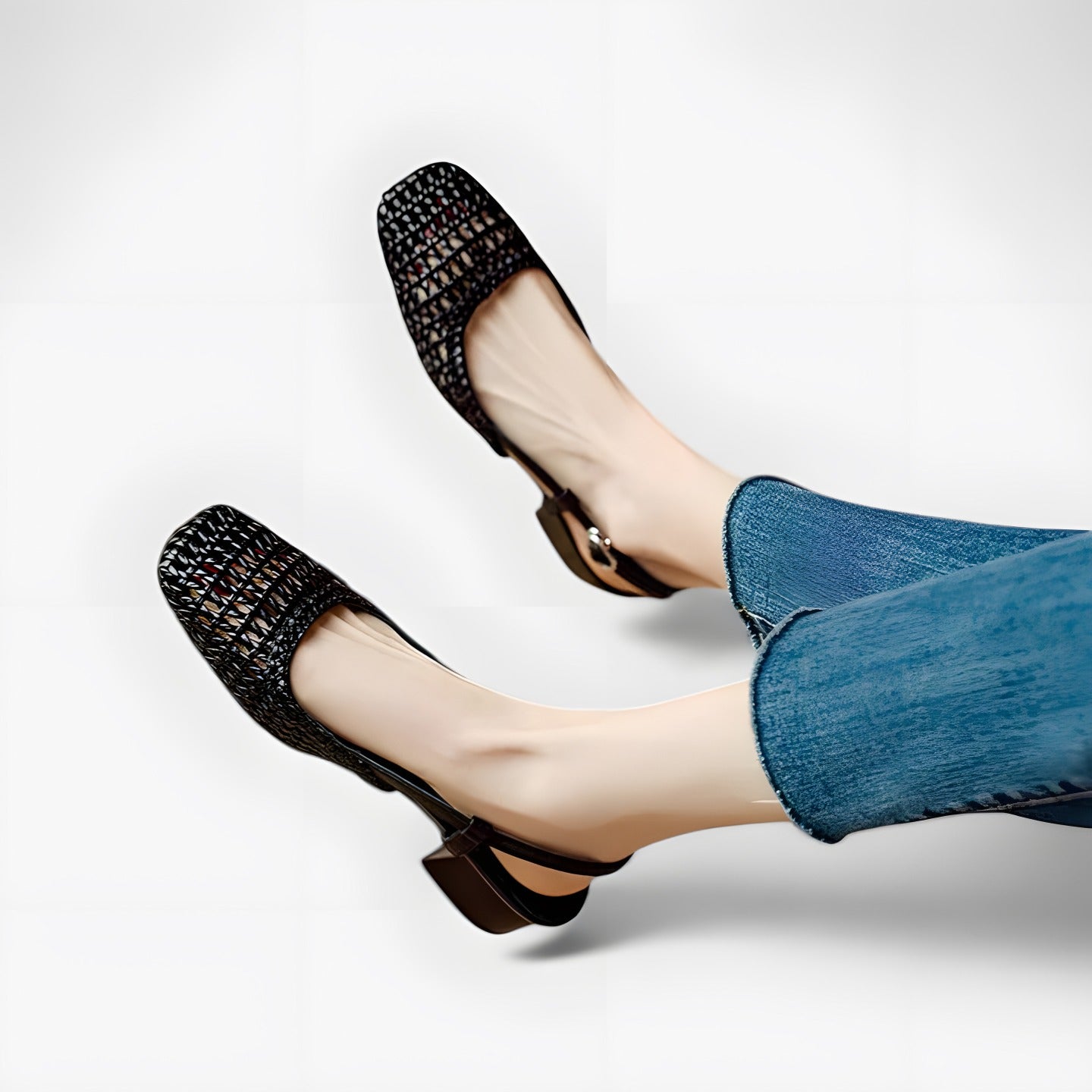 Camille | Sandales femme ouvertes chic Noir