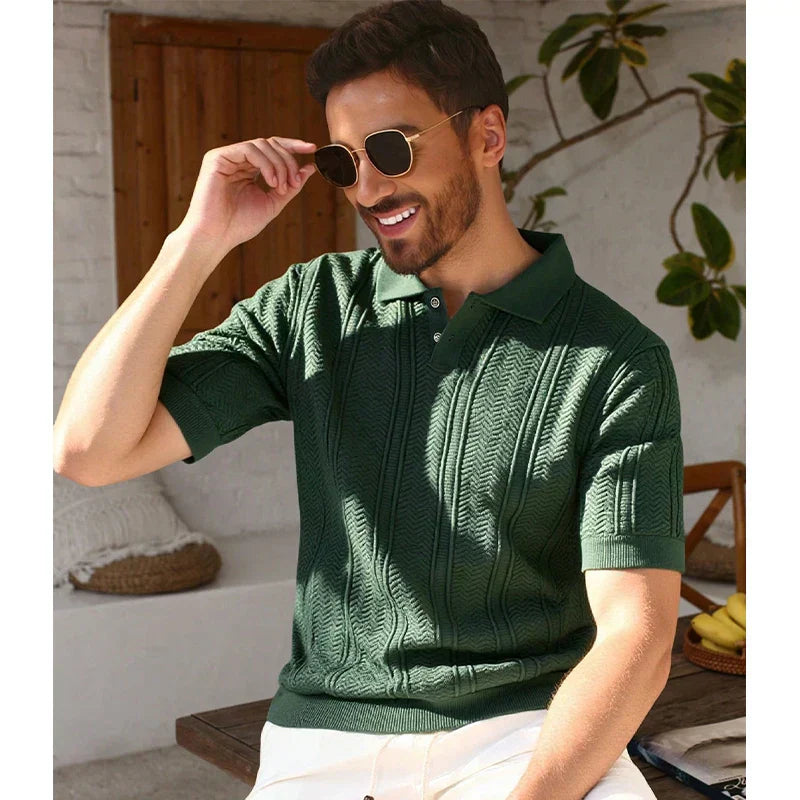 Men's Lightweight Breathable Knit Polo