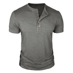 HENLEY NECK T-SHIRT FOR MEN