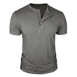 HENLEY NECK T-SHIRT FOR MEN