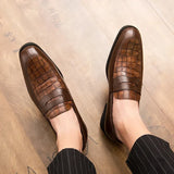 Crownfield Crocodile Loafers