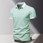CONTRAST COLLAR POLO FOR MEN
