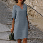 Émeline | Robe à col V à la coupe flatteuse