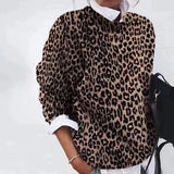 Denise | Pull ample à imprimé animalier