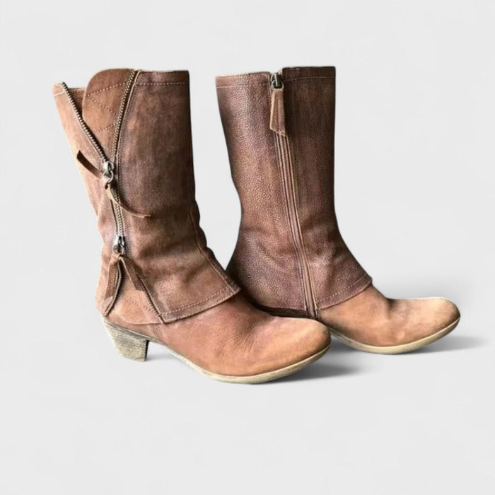 Bottes vintage mi-mollet