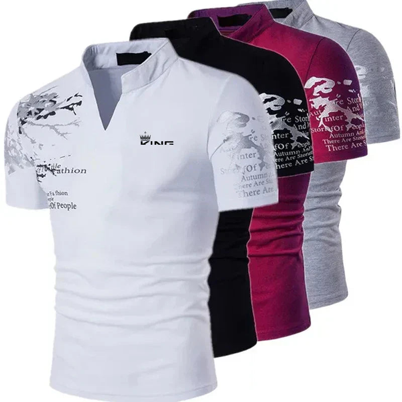BOLD GRAPHIC POLO SHIRT FOR MEN