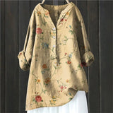 Nadège | Blouse vintage fleurie au tombé fluide
