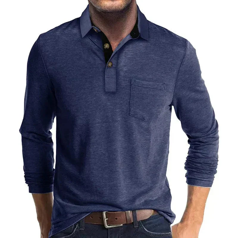 CLASSIC LONG SLEEVE POLO FOR MEN